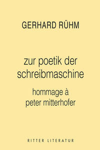 poetik der schreibmaschine