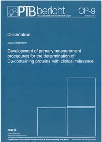 Development of primary measurement procedures for the determination of Cu-containing proteins with clinical relevance