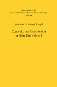 Convexity and Optimization in Finite Dimensions I