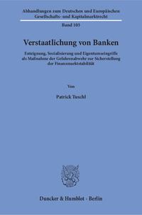 Verstaatlichung von Banken.