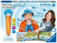 Ravensburger tiptoi CREATE Starter-Set 00805: Stift und Weltreise-Buch - Kreativ-Buch für Kinder ab 6 Jahren, mit Aufnahmefunktion