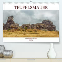 Teufelsmauer - Sandsteinfelsen im Harz (Premium, hochwertiger DIN A2 Wandkalender 2021, Kunstdruck in Hochglanz)