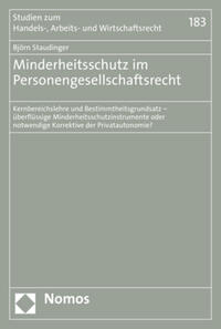 Minderheitsschutz im Personengesellschaftsrecht