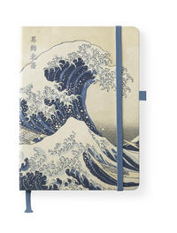 Hokusai 16x22 cm - Blankbook - 192 blanko Seiten - Hardcover - gebunden