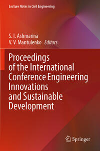 Proceedings of the International Conference Engineering Innovations and Sustainable Development