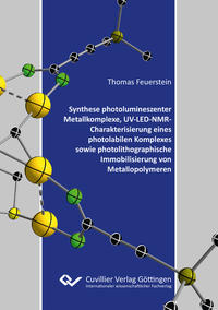 Synthese photolumineszenter Metallkomplexe, UV-LED-NMR-Charakterisierung eines photolabilen Komplexes sowie photolithographische Immobilisierung von Metallopolymeren