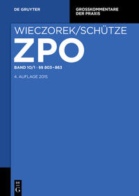 Zivilprozessordnung und Nebengesetze / §§ 803-863