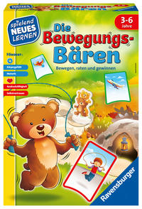 Ravensburger 20568 - Die Bewegungs-Bären - Spielen und Lernen für Kinder, das Bewegungsspiel für Kinder von 3-6 Jahren, Spielend Neues Lernen für 2-6 Spieler