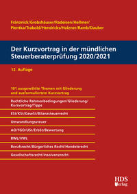 Der Kurzvortrag in der mündlichen Steuerberaterprüfung 2020/2021