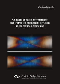 Chirality effects in thermotropic and lyotropic nematic liquid crystals under confined geometries