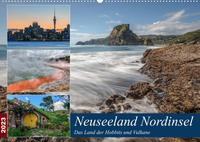 Neuseeland Nordinsel - Das Land der Hobbits und Vulkane (Wandkalender 2023 DIN A2 quer)