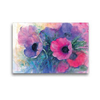 Premium Textil-Leinwand 45 x 30 cm Quer-Format Anemonenblüten | Wandbild, HD-Bild auf Keilrahmen, Fertigbild auf hochwertigem Vlies, Leinwanddruck von Eckard Funck