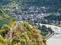 CALVENDO Puzzle Aussichtspunkt Pinnerkreuz in Cochem an der Mosel 1000 Teile Lege-Größe 640 x 480 cm Foto-Puzzle Bild von Anja Frost