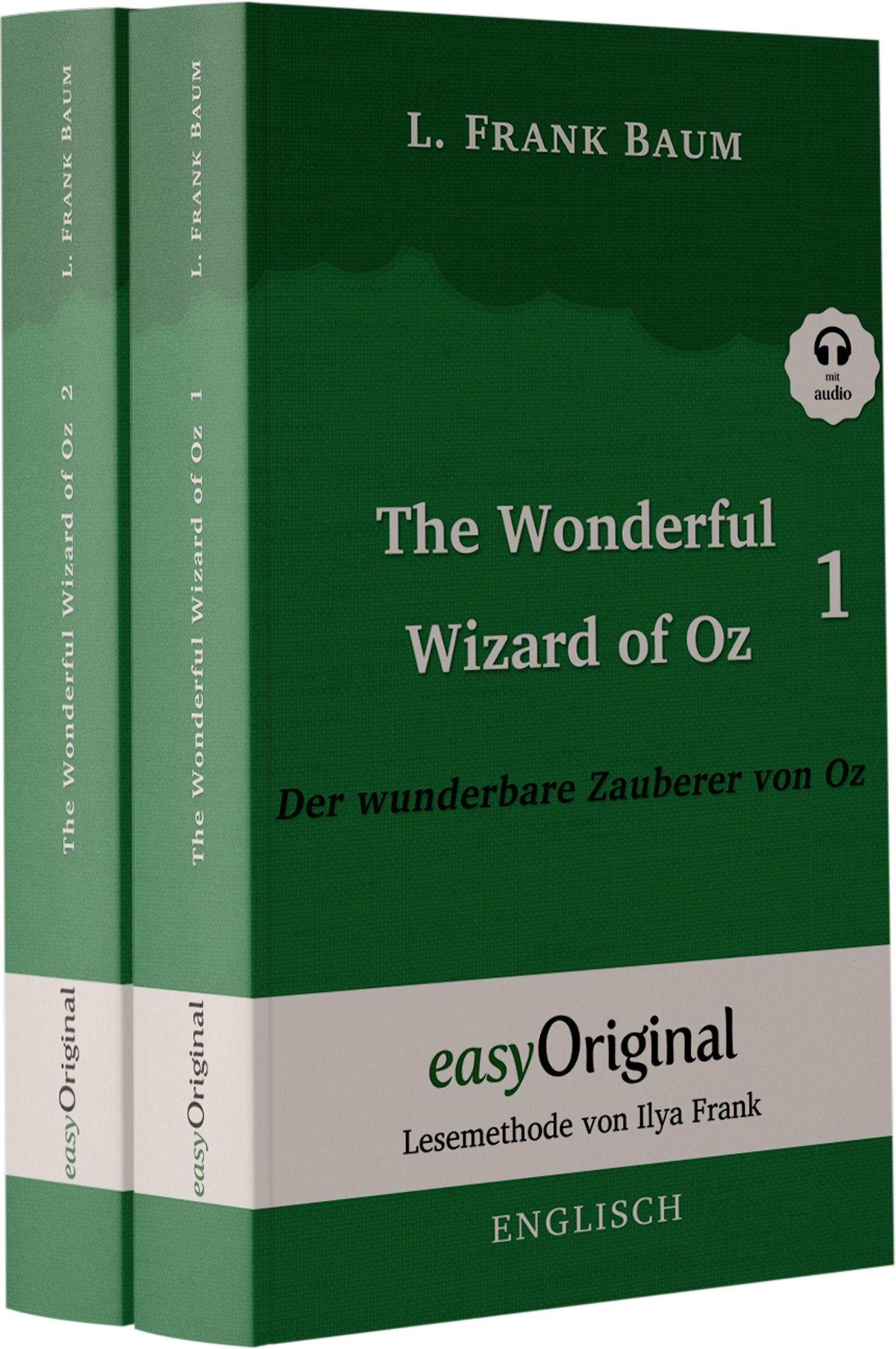 Der Zauberer von Oz Geschenkset - 2 Bücher (mit Audio-Online) + Eleganz der Natur Schreibset Premium