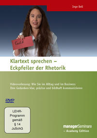 DVD - Klartext sprechen - Eckpfeiler der Rhetorik