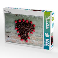 CALVENDO Puzzle Kaffee Herz 1000 Teile Lege-Größe 48 x 64 cm Foto-Puzzle Bild von Tanja Riedel