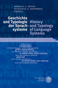 Geschichte und Typologie der Sprachsysteme/History and Typology of Language Systems