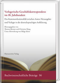 Verlegerische Geschäftskorrespondenz im 18. Jahrhundert