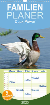 Familienplaner Duck Power (Wandkalender 2023 , 21 cm x 45 cm, hoch)