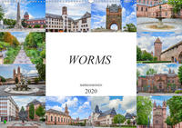 Worms Impressionen (Wandkalender 2020 DIN A2 quer)