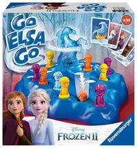 Ravensburger 20425 - Disney Frozen 2 Go Elsa Go, Klassiker in neuem Design für 2-4 Spieler, Kinderspiel ab 4 Jahren, Eiskönigin 2