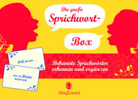 Die große Sprichwort-Quiz-Box für Senioren. Das Spiel rund um beliebte Sprichwörter für Senioren. Auch mit Demenz. Spiele-Box mit 100 Karten