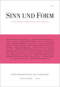 Sinn und Form 6/2024