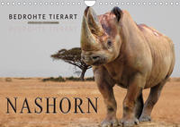 Bedrohte Tierart - Nashorn (Wandkalender 2023 DIN A4 quer)