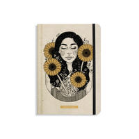 Nari Notizbuch A5 "Sunflower" (punktiert, farbig)