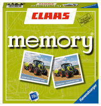 Ravensburger 22171 - Claas memory®, der Spieleklassiker für alle Landmaschinen Fans, Merkspiel für 2-8 Spieler ab 4 Jahren