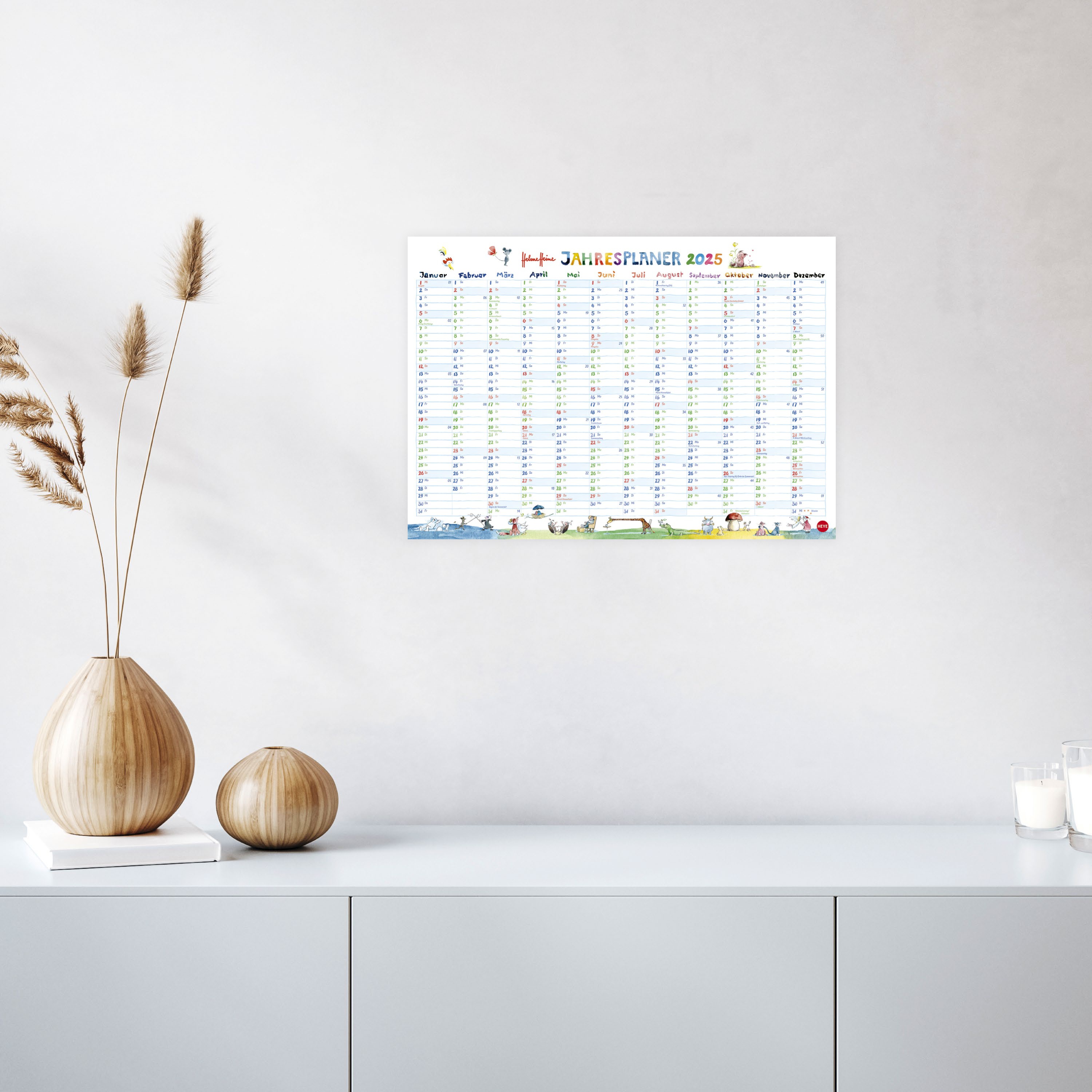 Helme Heine: Tafelkalender A3 2025