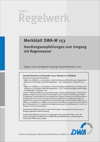 Merkblatt DWA-M 153 Handlungsempfehlungen zum Umgang mit Regenwasser