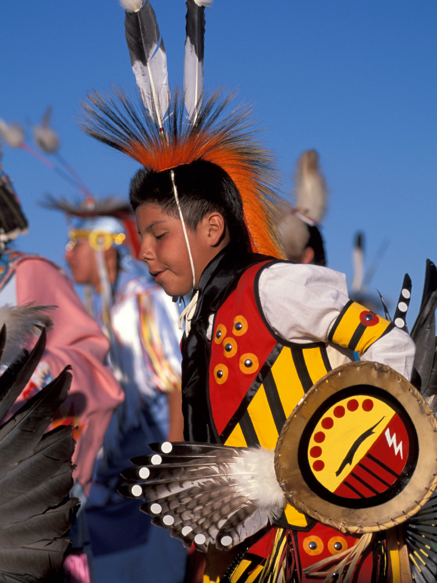 CALVENDO Puzzle Tänzer, North American Indian Days, Browning, Montana,USA 1000 Teile Lege-Größe 48 x 64 cm Foto-Puzzle Bild von Christian Heeb