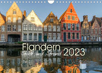 Flandern - Stadt und Strand (Wandkalender 2023 DIN A4 quer)