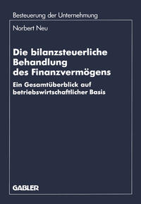 Die bilanzsteuerliche Behandlung des Finanzvermögens