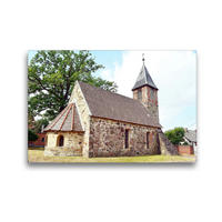 Premium Textil-Leinwand 45 x 30 cm Quer-Format Barnebeck Kirche | Wandbild, HD-Bild auf Keilrahmen, Fertigbild auf hochwertigem Vlies, Leinwanddruck von Wolfgang Gerstner