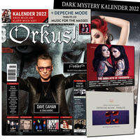 Orkus!-Edition mit XL-Orkus-KALENDER 2022 „Dark Mystery" + 2 CDs: DEPECHE-MODE-Tribute-CD V.A. „MUSIC FOR THE MASSES“ und V.A. „THE DARK HITS OF TOMORROW Vol. 2“! Orkus Nr. 1/2022