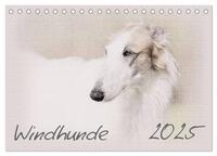 Windhunde 2025 (Tischkalender 2025 DIN A5 quer), CALVENDO Monatskalender