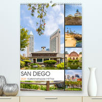 SAN DIEGO Küstenmetropole mit Flair (Premium, hochwertiger DIN A2 Wandkalender 2020, Kunstdruck in Hochglanz)