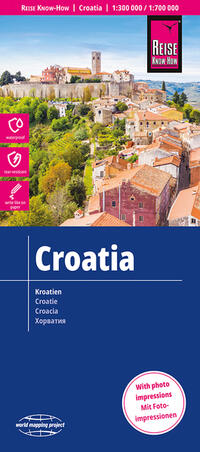 Reise Know-How Landkarte Kroatien / Croatia (1:300.000 / 700.000)