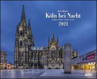 Köln bei Nacht 2021 – Wandkalender 52 x 42,5 cm – Spiralbindung