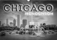 CHICAGO Monochrom (Wandkalender 2021 DIN A3 quer)