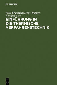 Einführung in die thermische Verfahrenstechnik