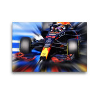 Premium Textil-Leinwand 450 x 300 cm Quer-Format Der Niederländer Max Verstappen ist mittlerweile der stärkste Rivale von Lewis Hamilton. Auch seine Mission trägt den Namen "Weltmeistertitel". | Wandbild, HD-Bild auf Keilrahmen, Fertigbild auf hochwertigem Vlies, Leinwanddruck von Jean-Louis Glineur