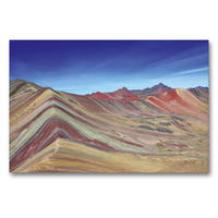 Premium Textil-Leinwand 90 x 60 cm Quer-Format Rainbow Mountain, Vinicunca, Peru | Wandbild, HD-Bild auf Keilrahmen, Fertigbild auf hochwertigem Vlies, Leinwanddruck von © viaje.ch