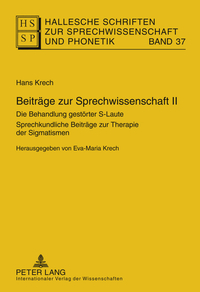 Beiträge zur Sprechwissenschaft I–III / Beiträge zur Sprechwissenschaft II