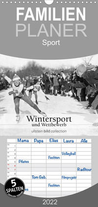 Wintersport und Wettbewerb - Familienplaner hoch (Wandkalender 2022 , 21 cm x 45 cm, hoch)