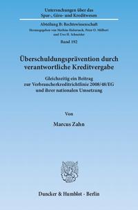 Überschuldungsprävention durch verantwortliche Kreditvergabe.