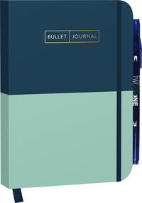 Bullet Journal "Mint Blue" 05 mit original Tombow TwinTone Dual-Tip Marker 42 navy