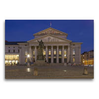 Premium Textil-Leinwand 75 x 50 cm Quer-Format Nationaltheater München | Wandbild, HD-Bild auf Keilrahmen, Fertigbild auf hochwertigem Vlies, Leinwanddruck von Berthold Werner